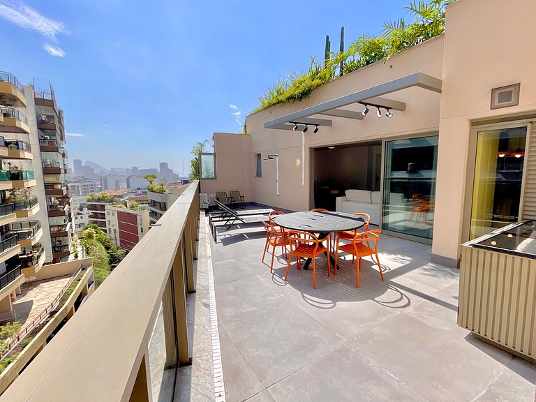 Cobertura moderna com terraço no Leblon