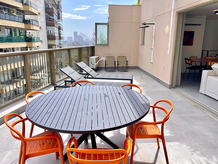 Cobertura moderna com terraço no Leblon