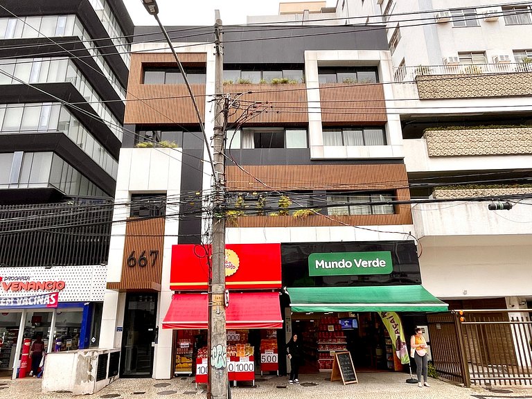 Loft moderno com terraço e vista Cristo